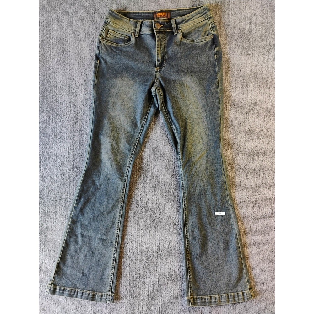 Crest Premium Bootcut Jeans Womens Size 13 Blue Stretch Denim Mid Rise